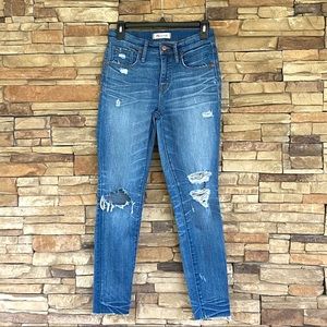 MADEWELL HIGH RISE SKINNY JEANS